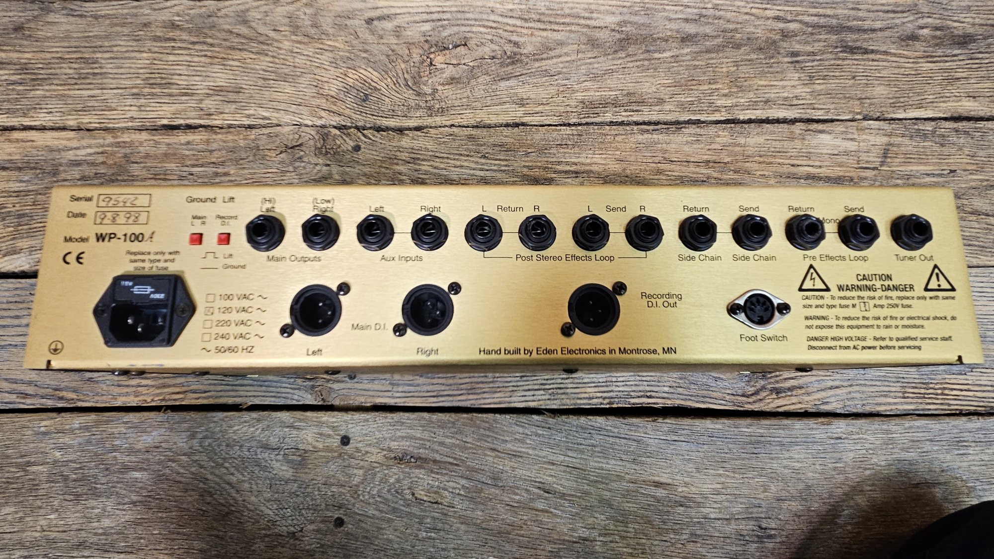 Used Eden Navigator WP-100 Bass PreAmp - 729327