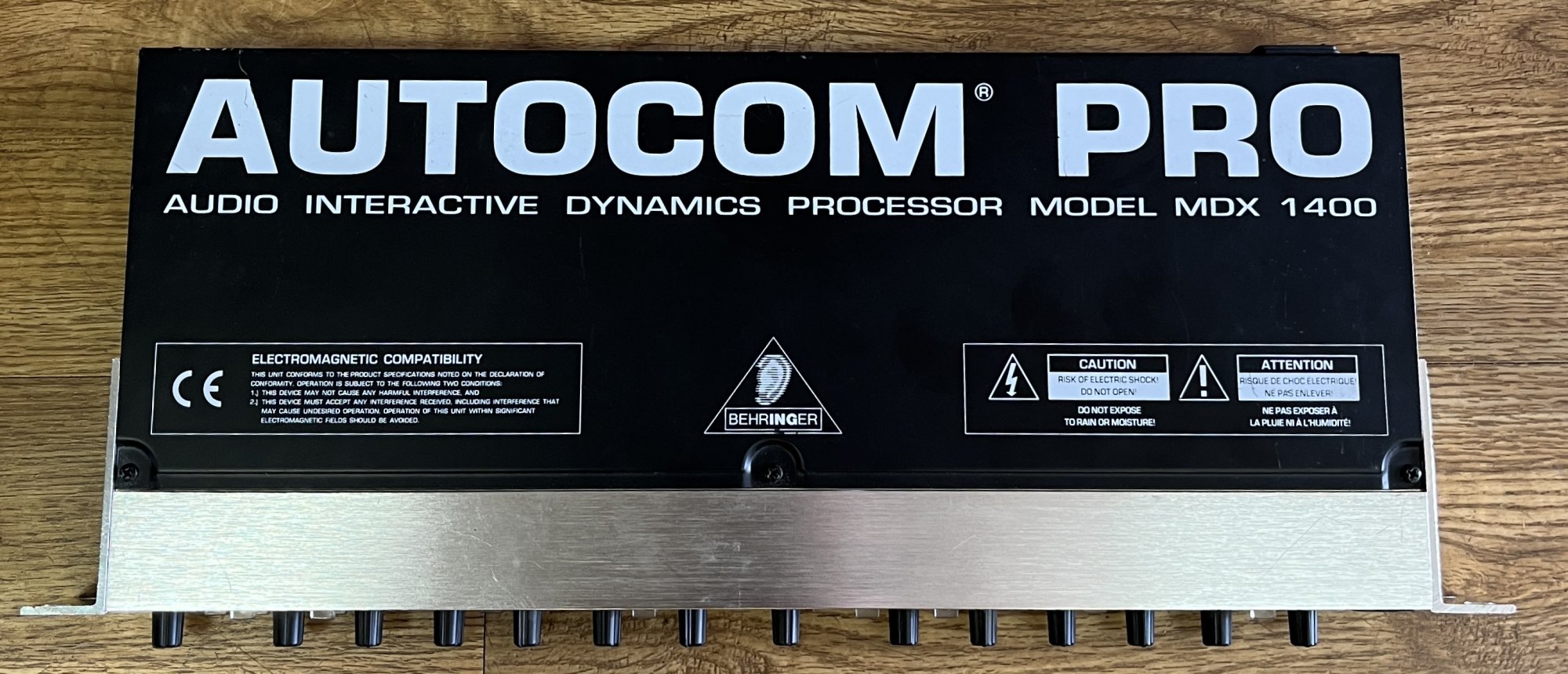 BEHRINGER AUTOCOM PRO MDX 1400 AUDIO INTERACTIVE DYNAMIC PROCESSOR