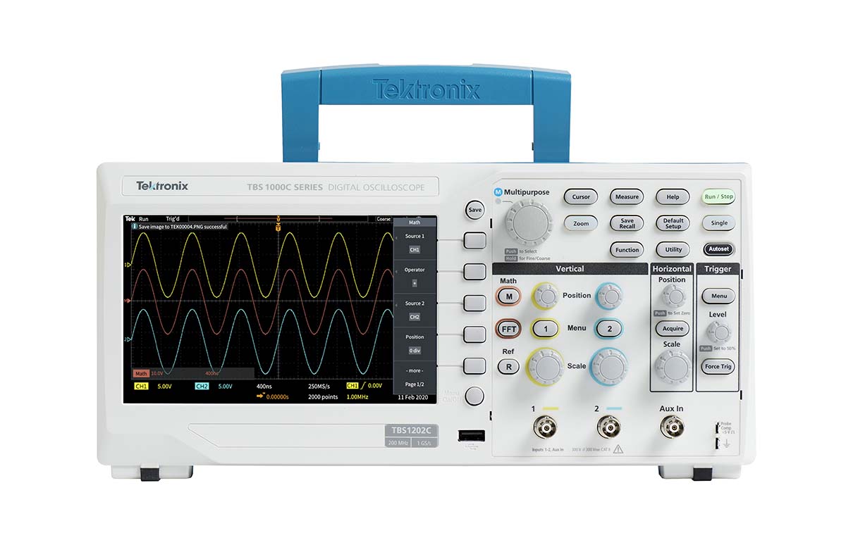 TBS1102C | Tektronix TBS1000C シリーズ, デジタルストレージ, ベンチ