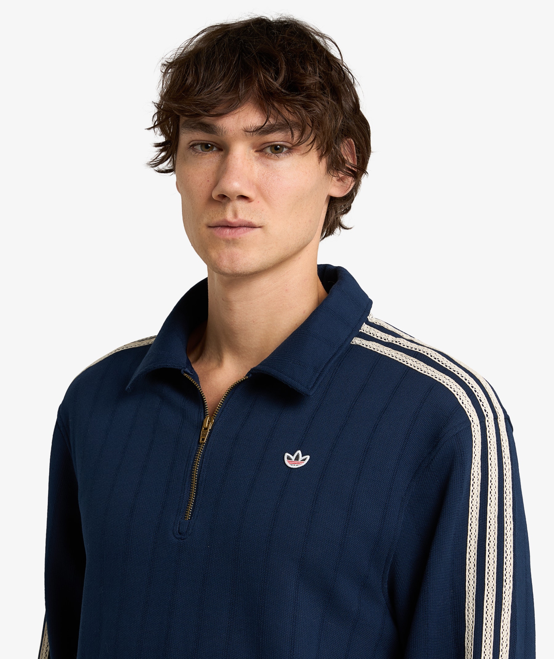 adidas 1/4 Zip Sweatshirt x CLOT by Edison Chen | Navy Blue | SVD USA