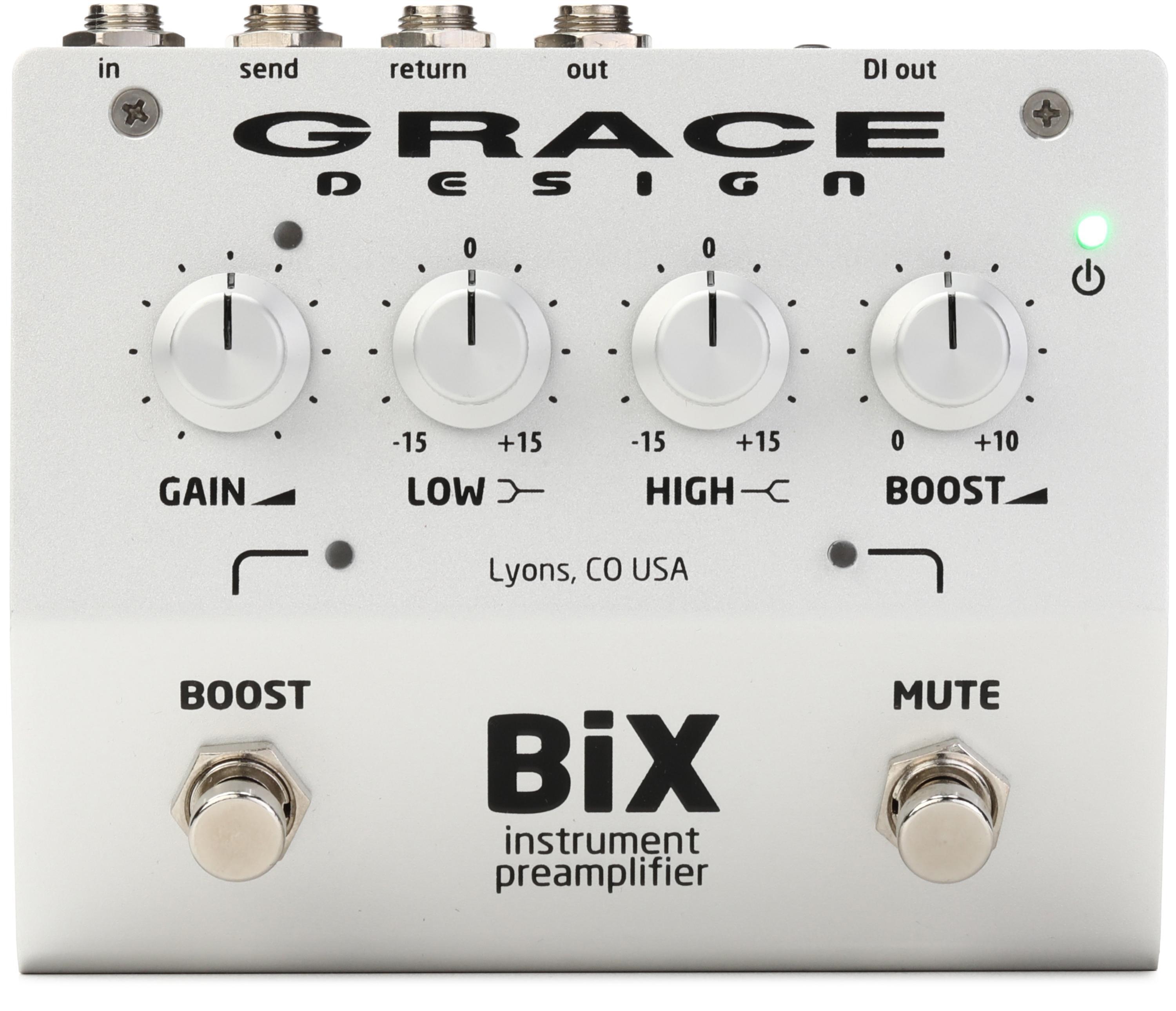 Grace Design BiX Acoustic Preamp Pedal | Sweetwater