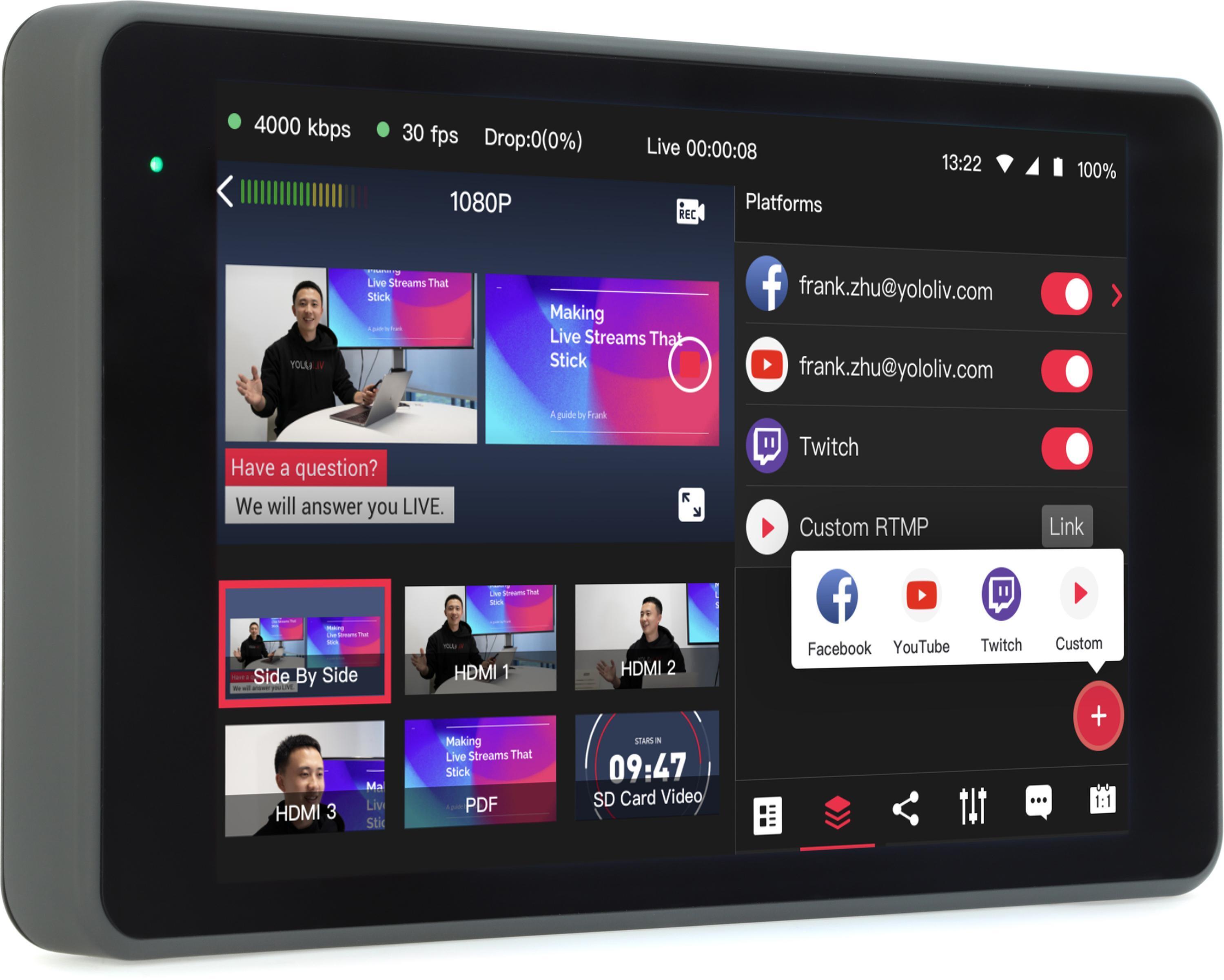 YoloLiv YoloBox Pro Streaming Studio with Recorder | Sweetwater