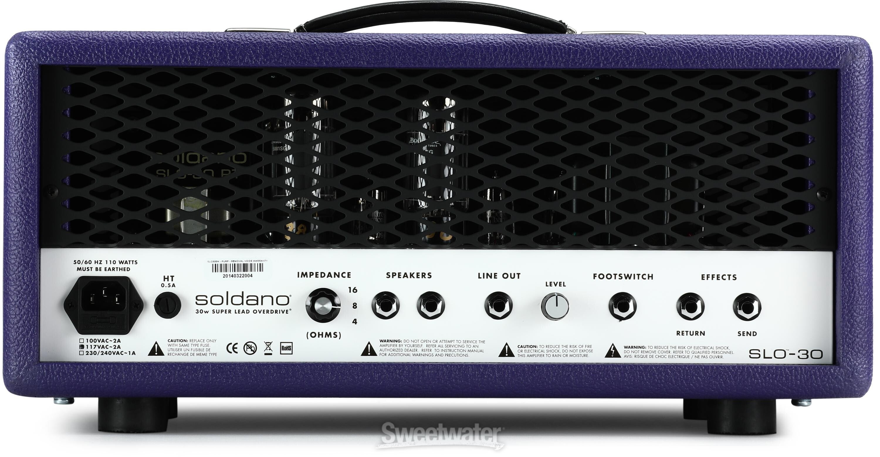 Soldano SLO-30 Super Lead Overdrive 30-watt Tube Head - Purple