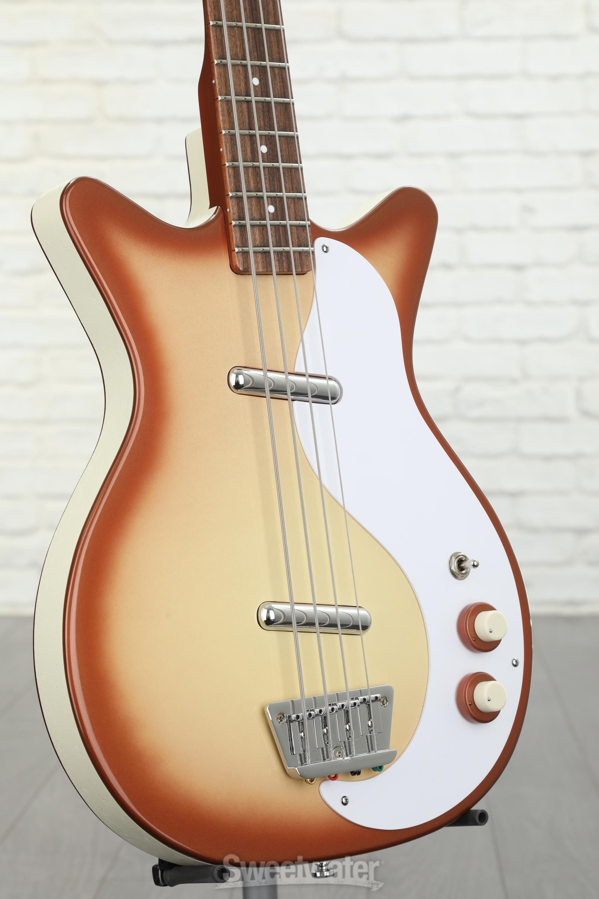 Danelectro '59DC Long Scale Bass Guitar - Copper Burst | Sweetwater