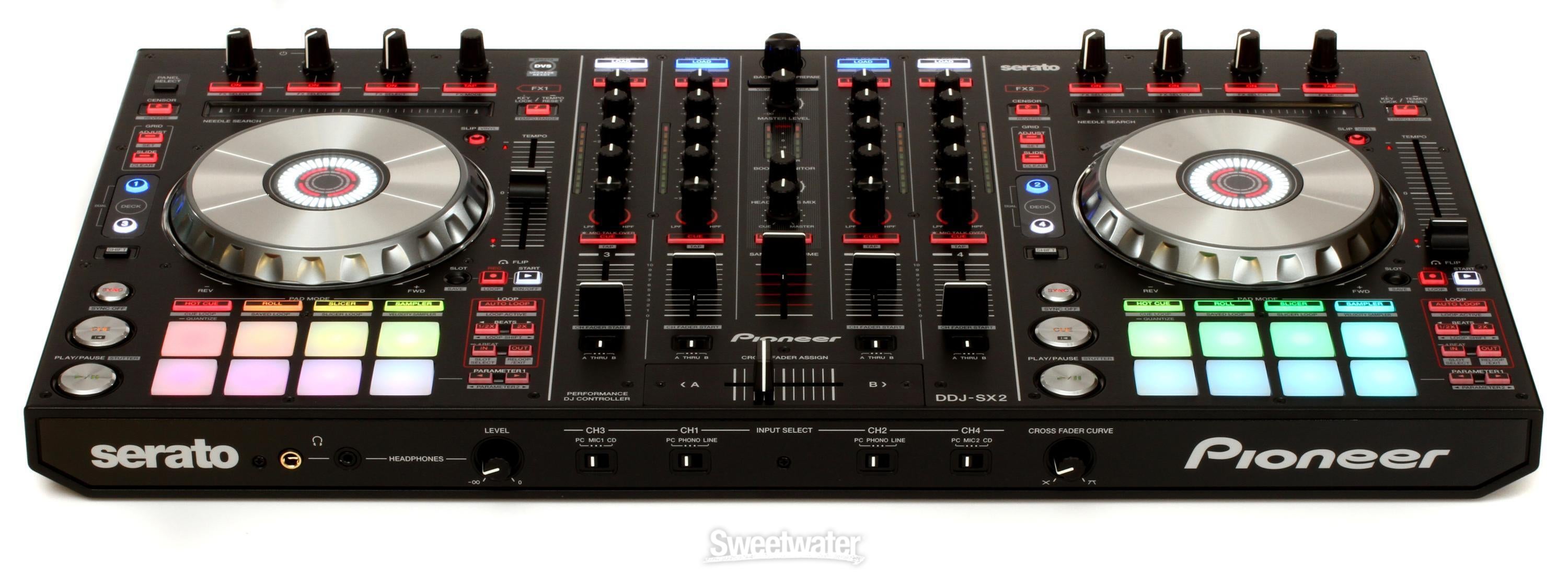 Pioneer DJ DDJ-SX2 4-deck Serato DJ Pro Controller | Sweetwater