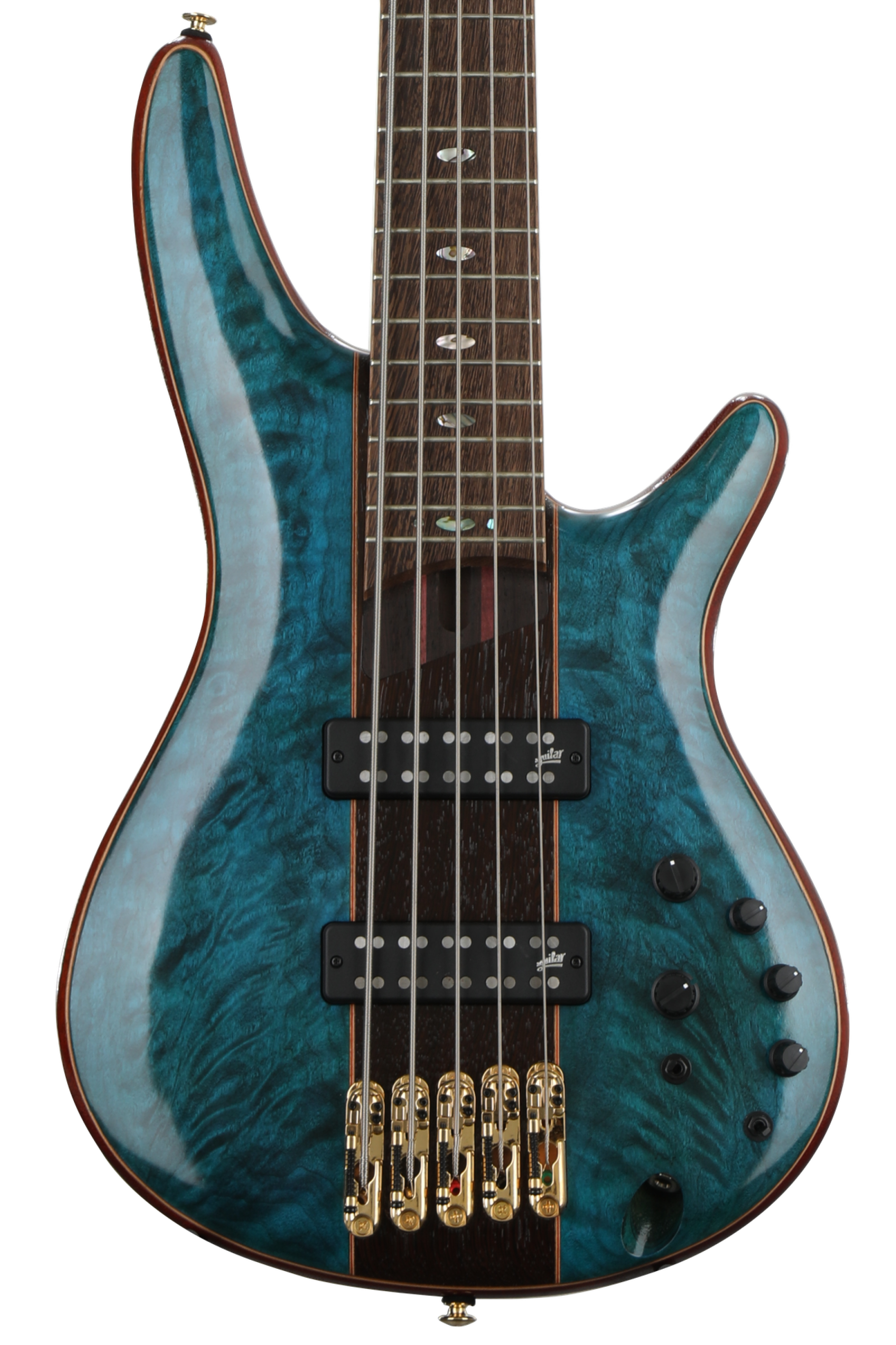 Ibanez Premium SR2405W Bass Guitar - Caribbean Green Low Gloss