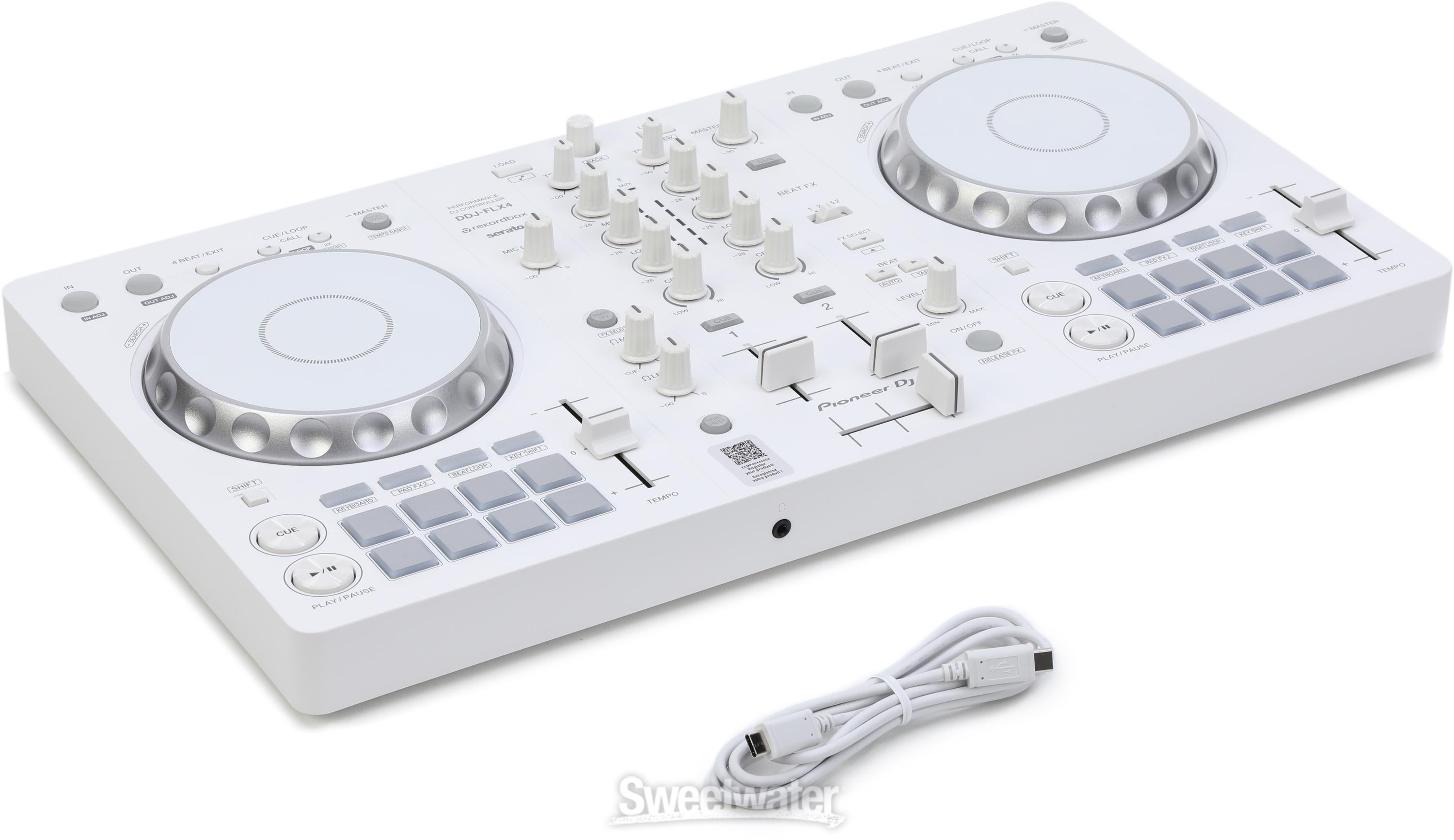 Pioneer DJ DDJ-FLX4 2-deck rekordbox and Serato DJ Controller