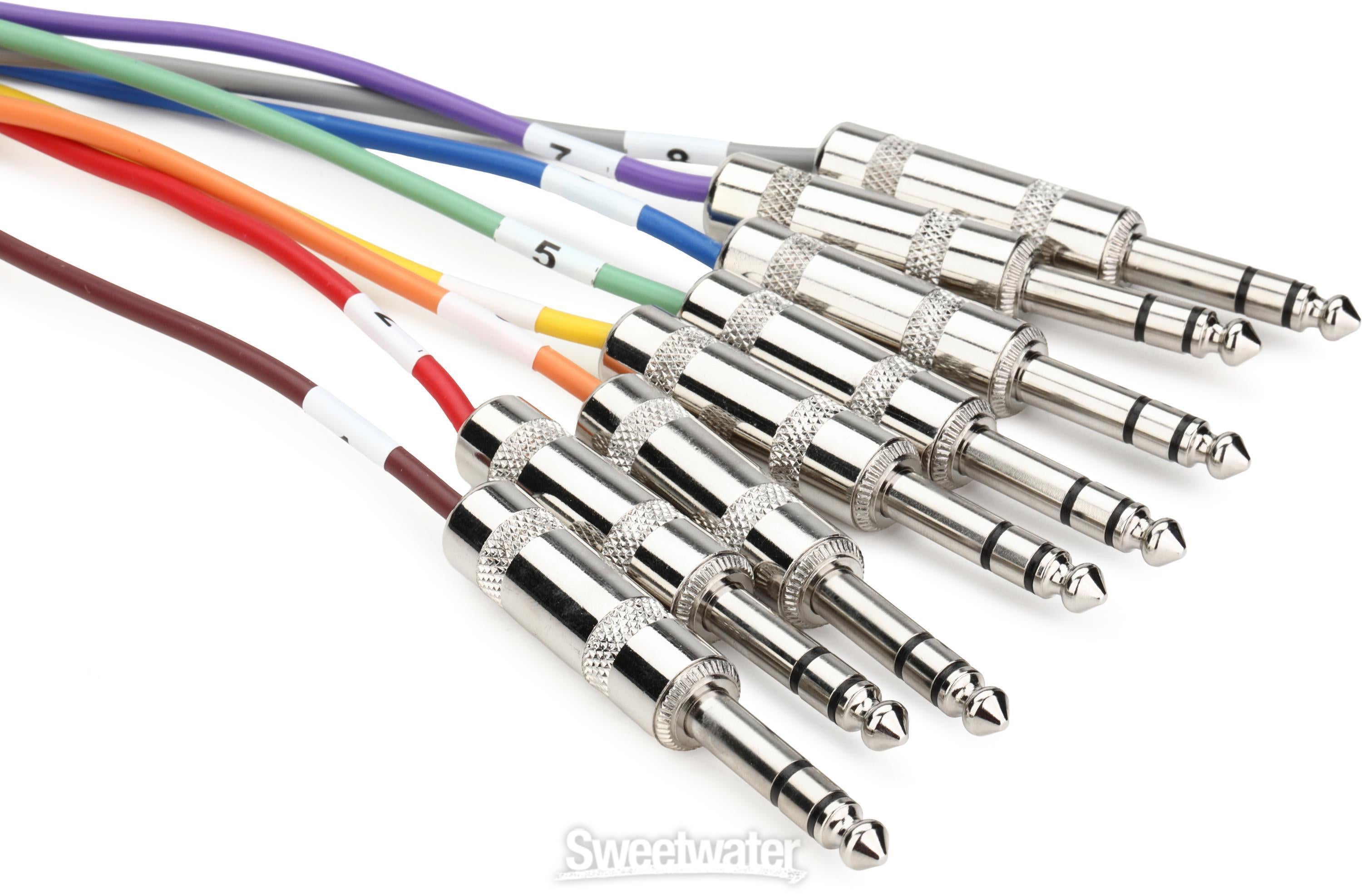 Hosa DTP-802 8-channel DB25 to 1/4 inch TRS Snake - 6.6 foot