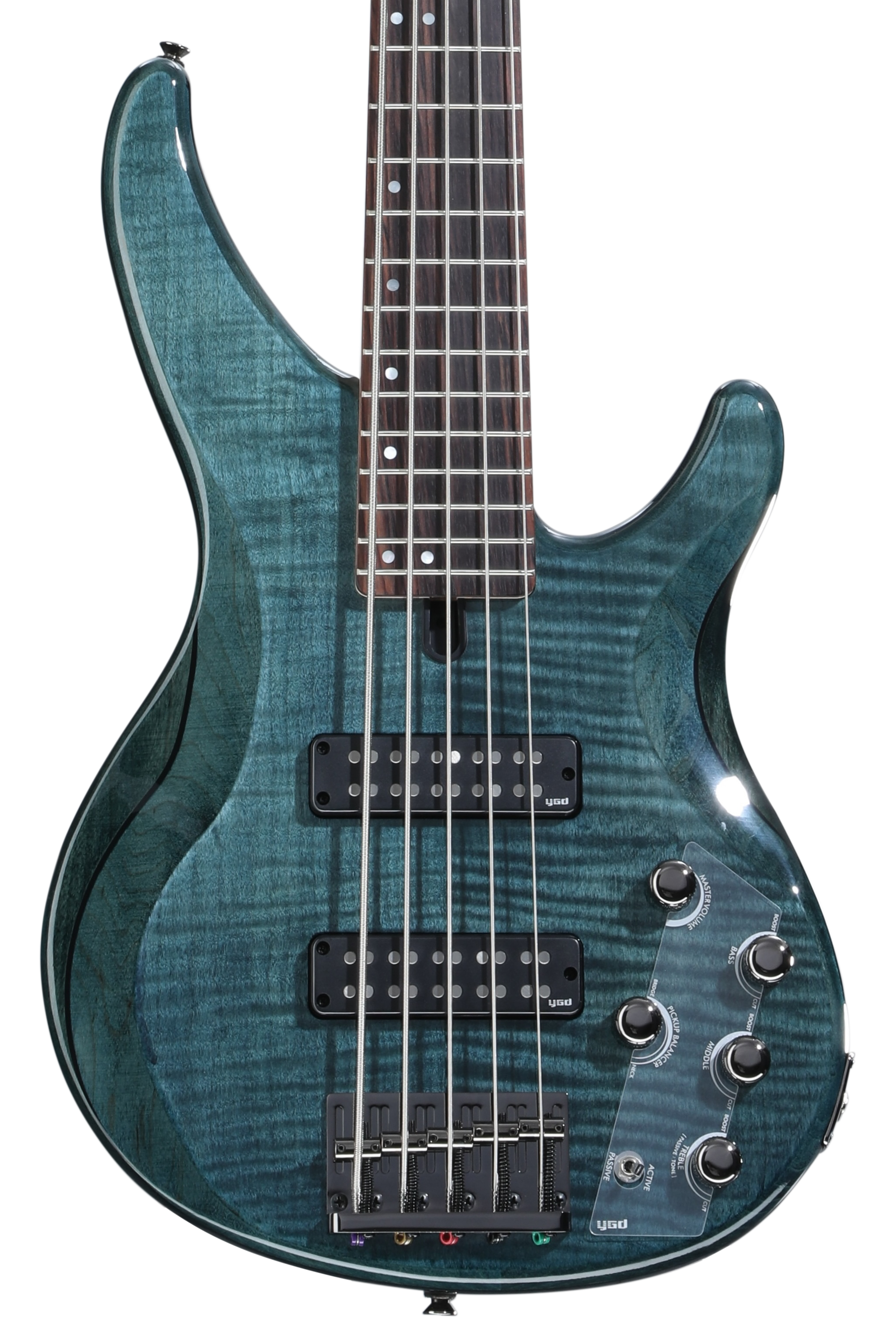 Yamaha TRBX605FM 5-string Bass Guitar - Indigo Blue | Sweetwater