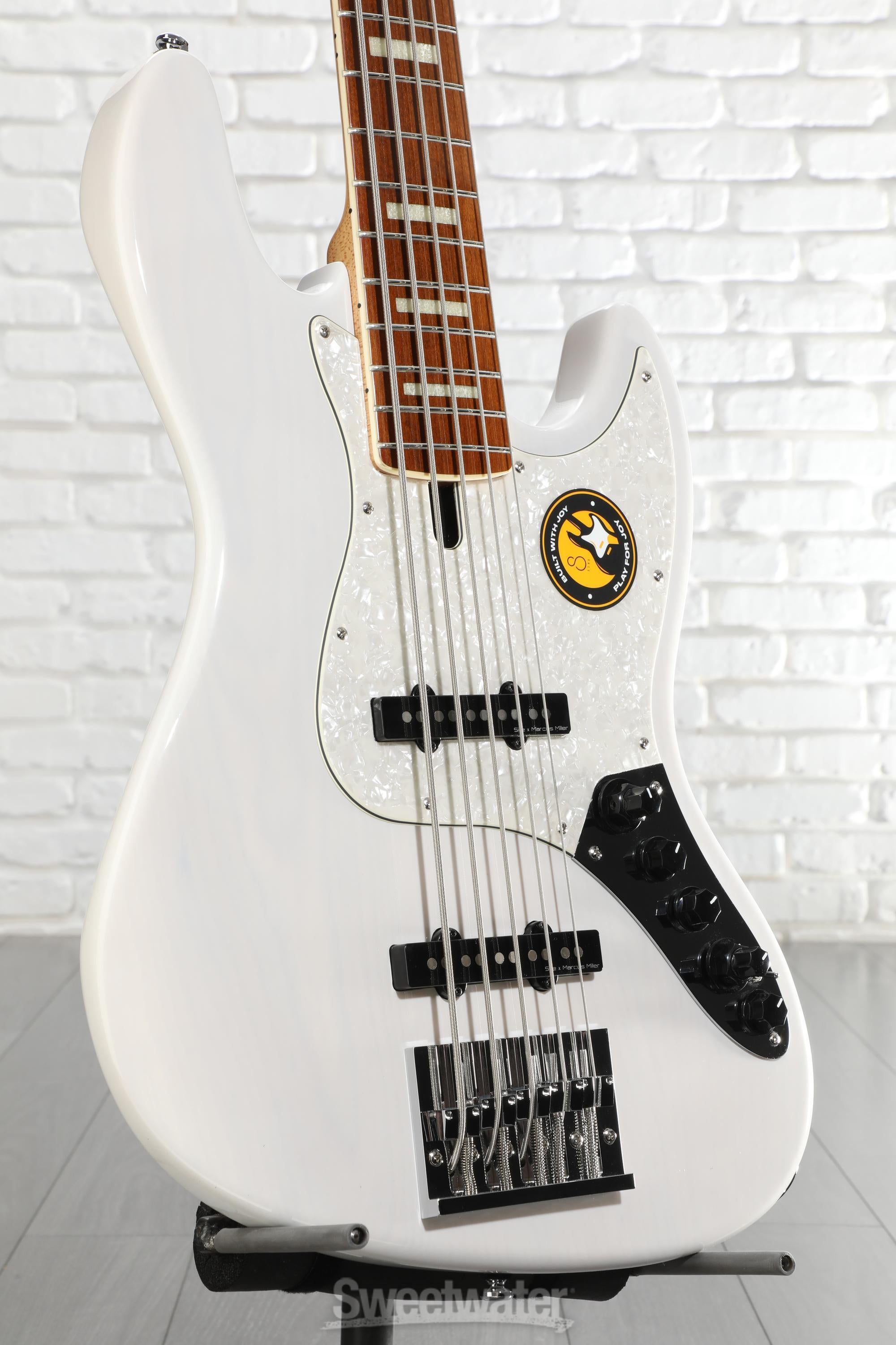 Sire Marcus Miller V8 5-string Electric Bass - White Blonde