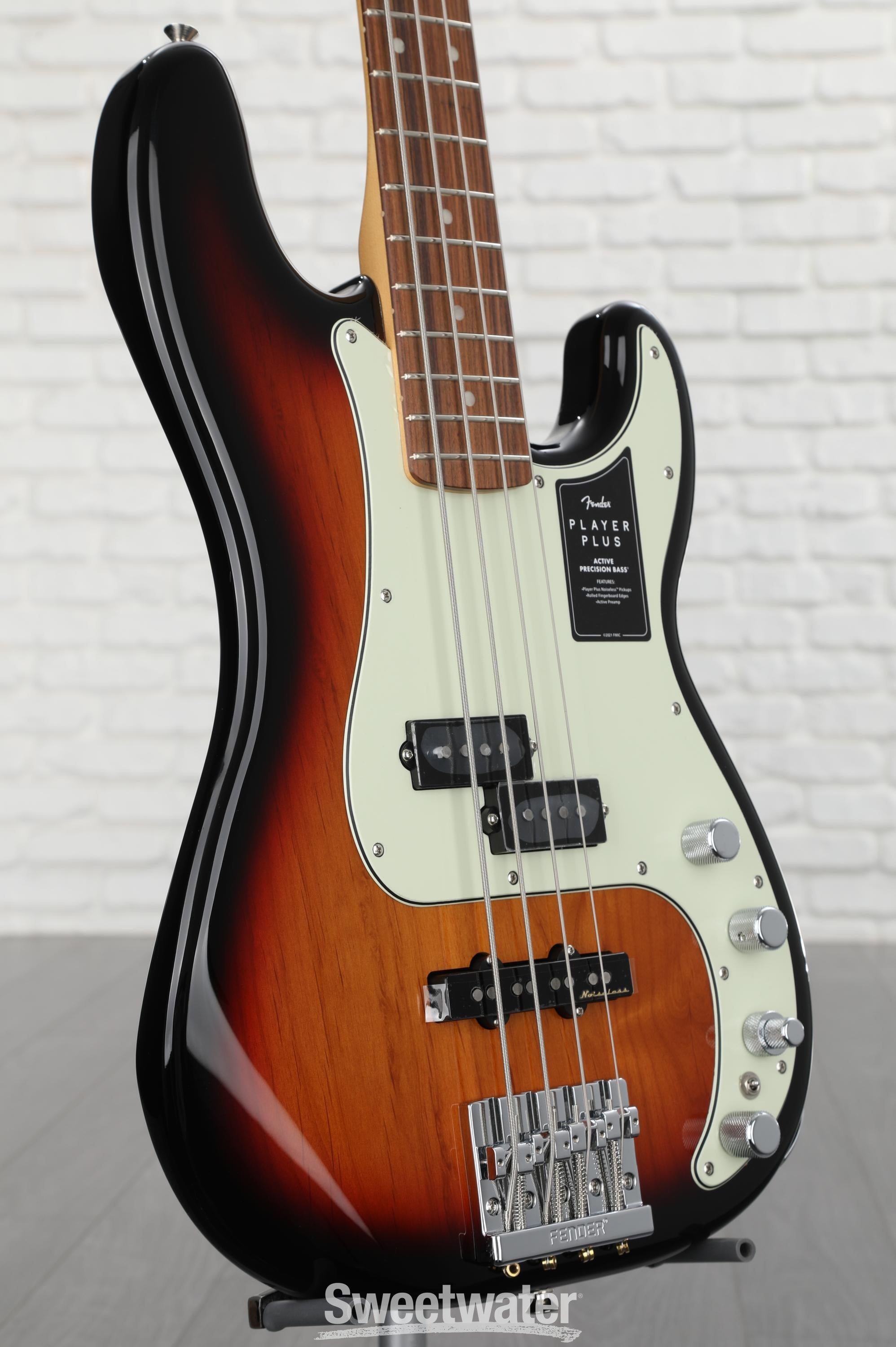 Fender Player Plus Active Precision Bass Guitar - 3-color Sunburst