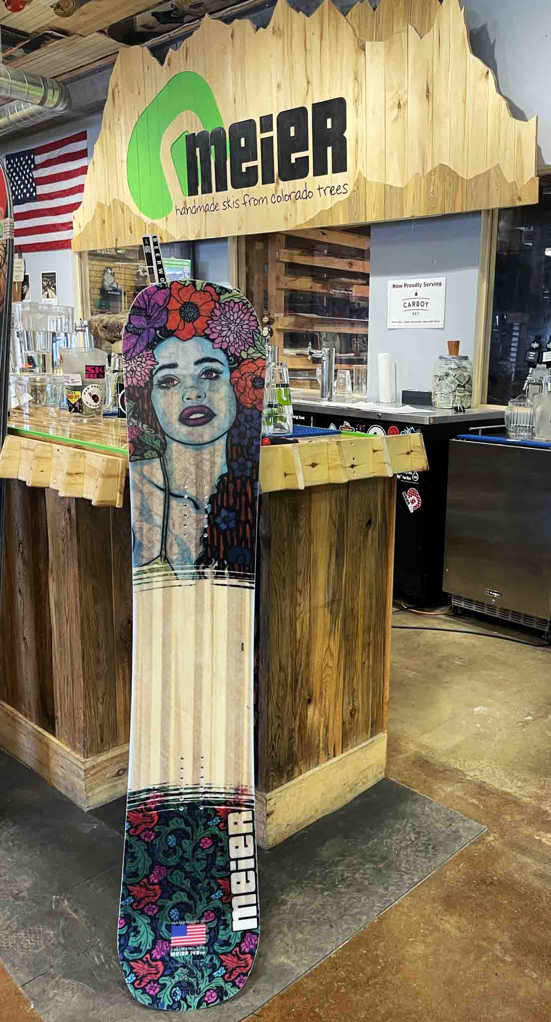 Helena Custom Snowboard by Chuck Sperry | Worldwide Shipping