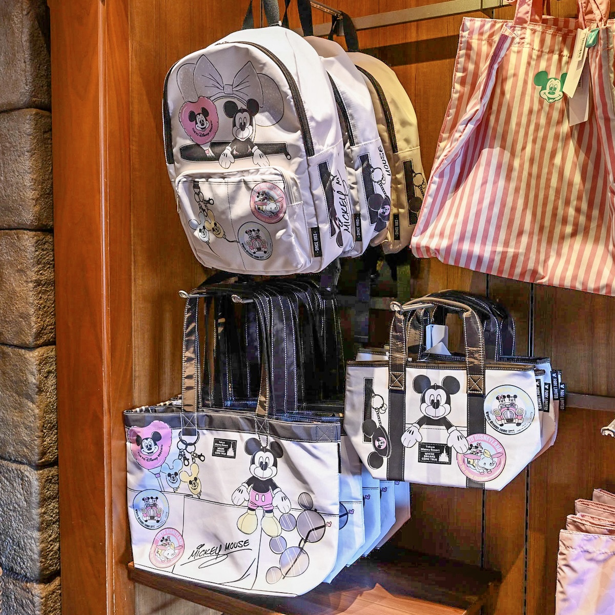 だまし絵デザイン！東京ディズニーランド リュックサック・トート