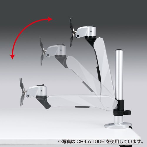 Amazon.co.jp: SANWA SUPPLY 水平垂直液晶モニターアーム(2面) CR
