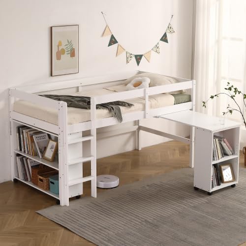 Amazon｜システムベッド ロフトベッド 木製 シングル ベッド ロー