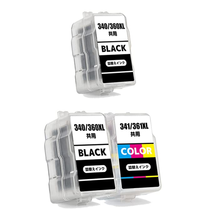 Amazon.co.jp: キャノン BC-360 BC-361 ブラック2個＋カラーセット