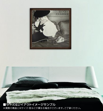 Amazon.co.jp: ポスター ヘンリー クラーク Fath 1956 額装品 ウッド