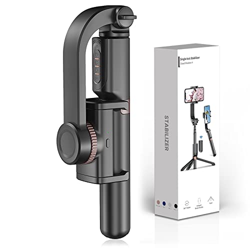 Amazon.co.jp: Zeshbit スマホジンバル 片手持ち単軸スタビライザー 自