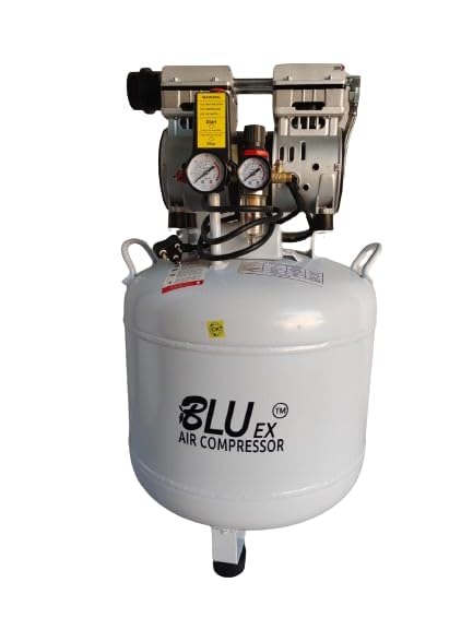 BLUEX Dental Oil-Free Air Compressor - 0.75KW/1HP, 240V/50Hz, 135L