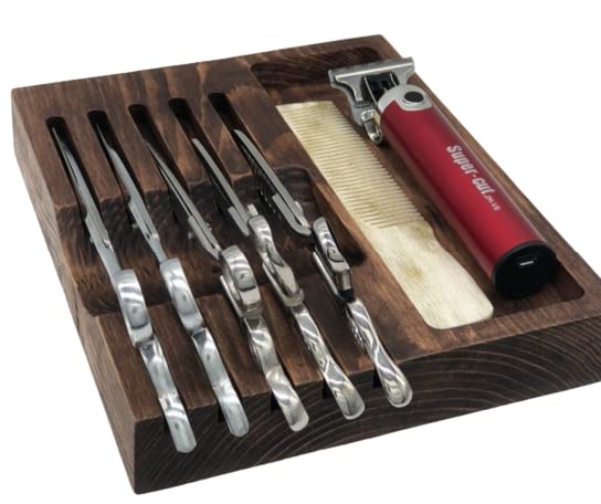 Amazon.co.jp: 【Tenn's shop】木製 シザースタンド シザートレー