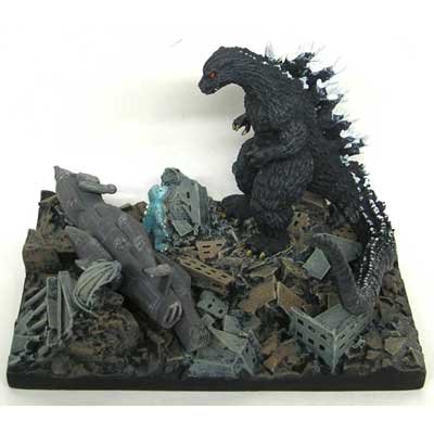 Amazon.co.jp: ポリストーンコレクション ゴジラ 新轟天号＆ミニラ