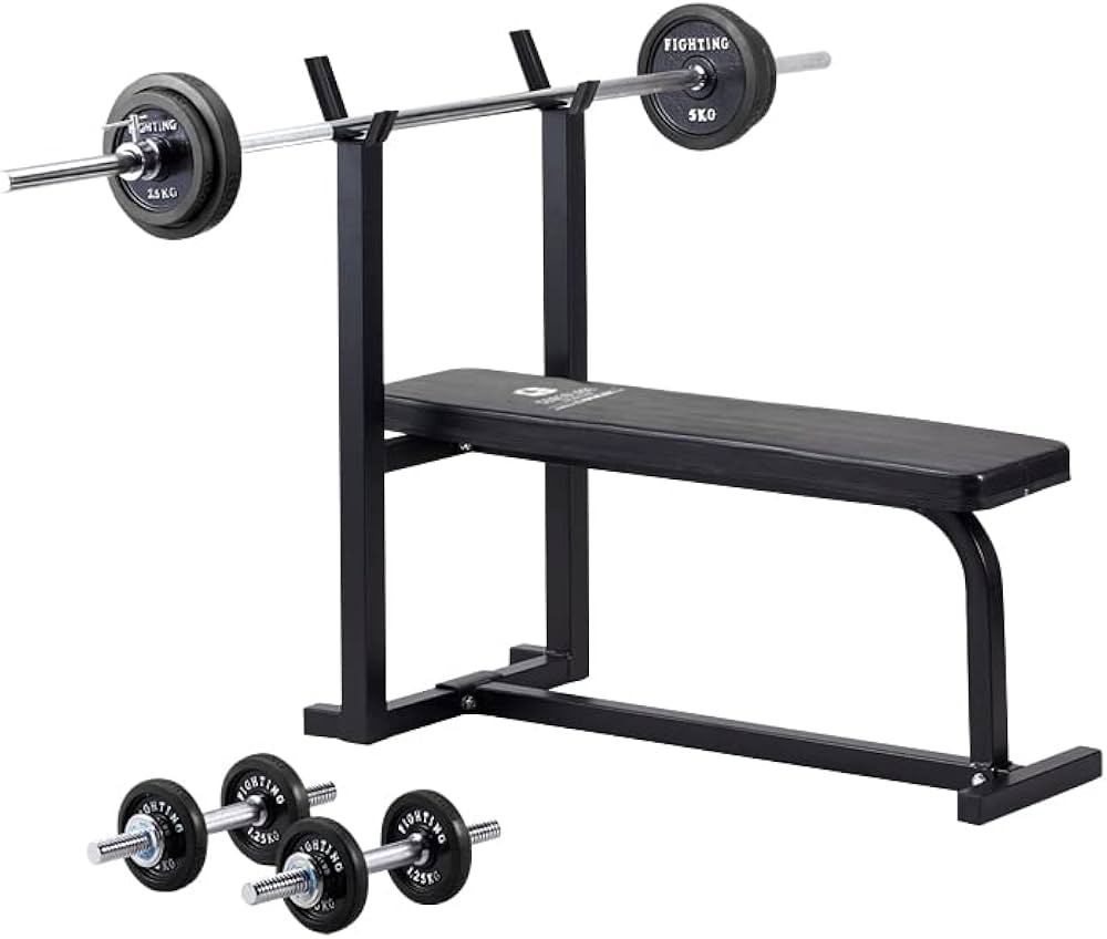 Amazon | スターターセット （トレーニングベンチ＋ダンベル、バーベル