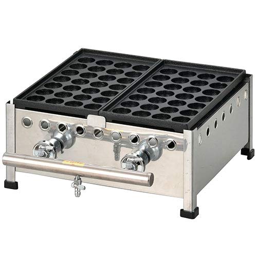 Amazon | IKK たこ焼 28穴×2連 鉄鋳物 282SH LPガス | IKK伊東金属