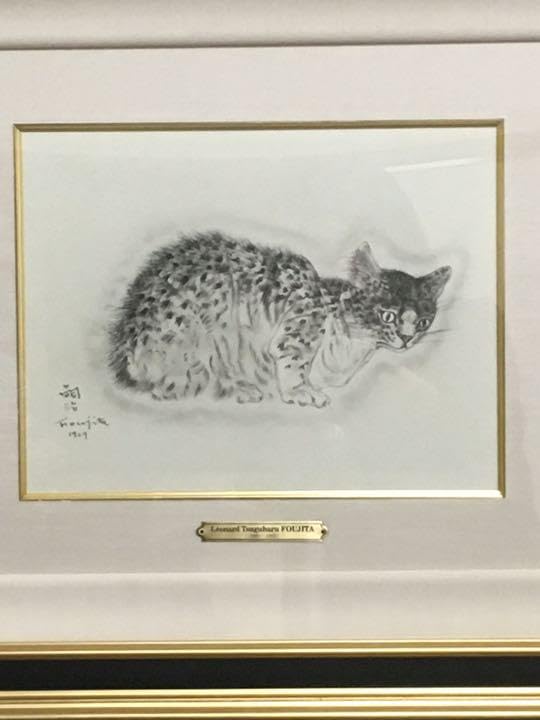 絵画 藤田嗣治 猫の本 サッフォー ダメージ無し 絵画 藤田嗣治 猫の本