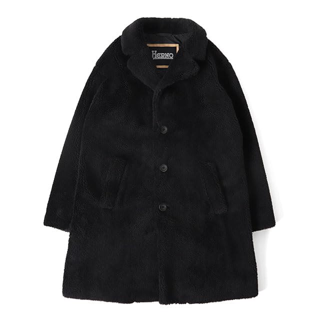 Amazon | HERNO ヘルノ シングルブレスト ボアコート CA000162U 12536