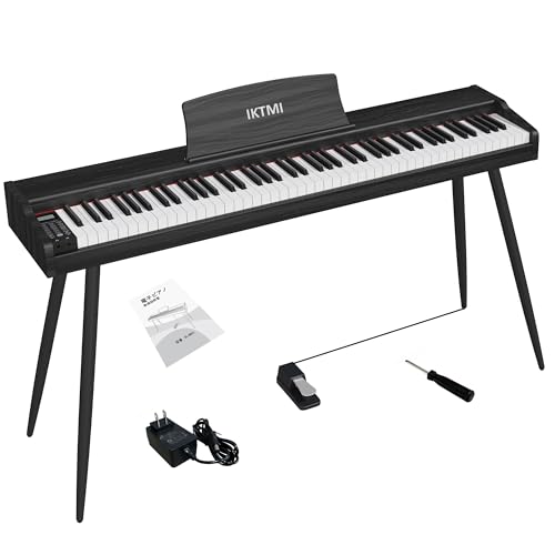 Amazon | IKTMI 電子ピアノ 88鍵盤 木製 ピアノ 88鍵 Digital Piano