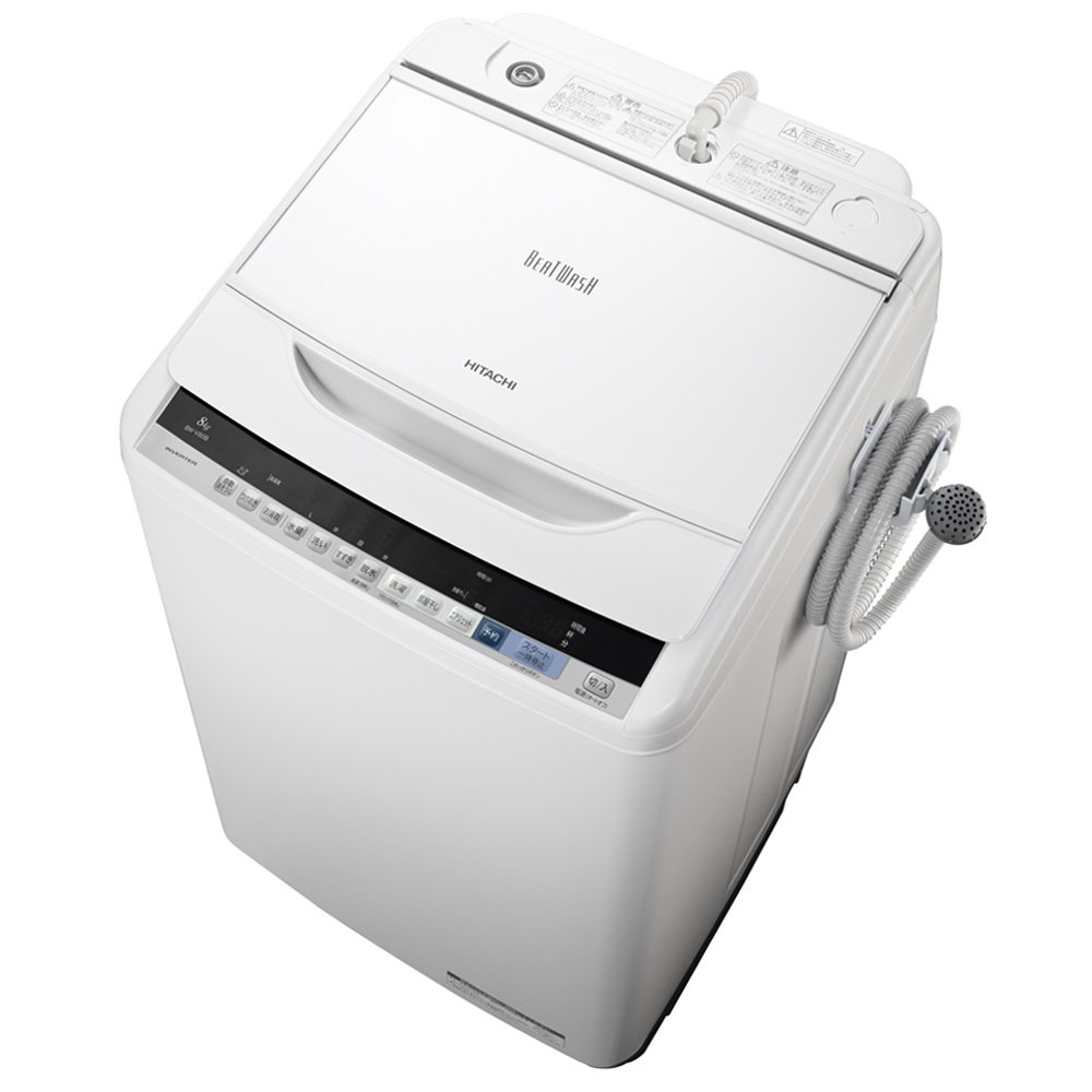 Amazon.co.jp: Hitachi BW-V80B W Fully Automatic Washing Machine