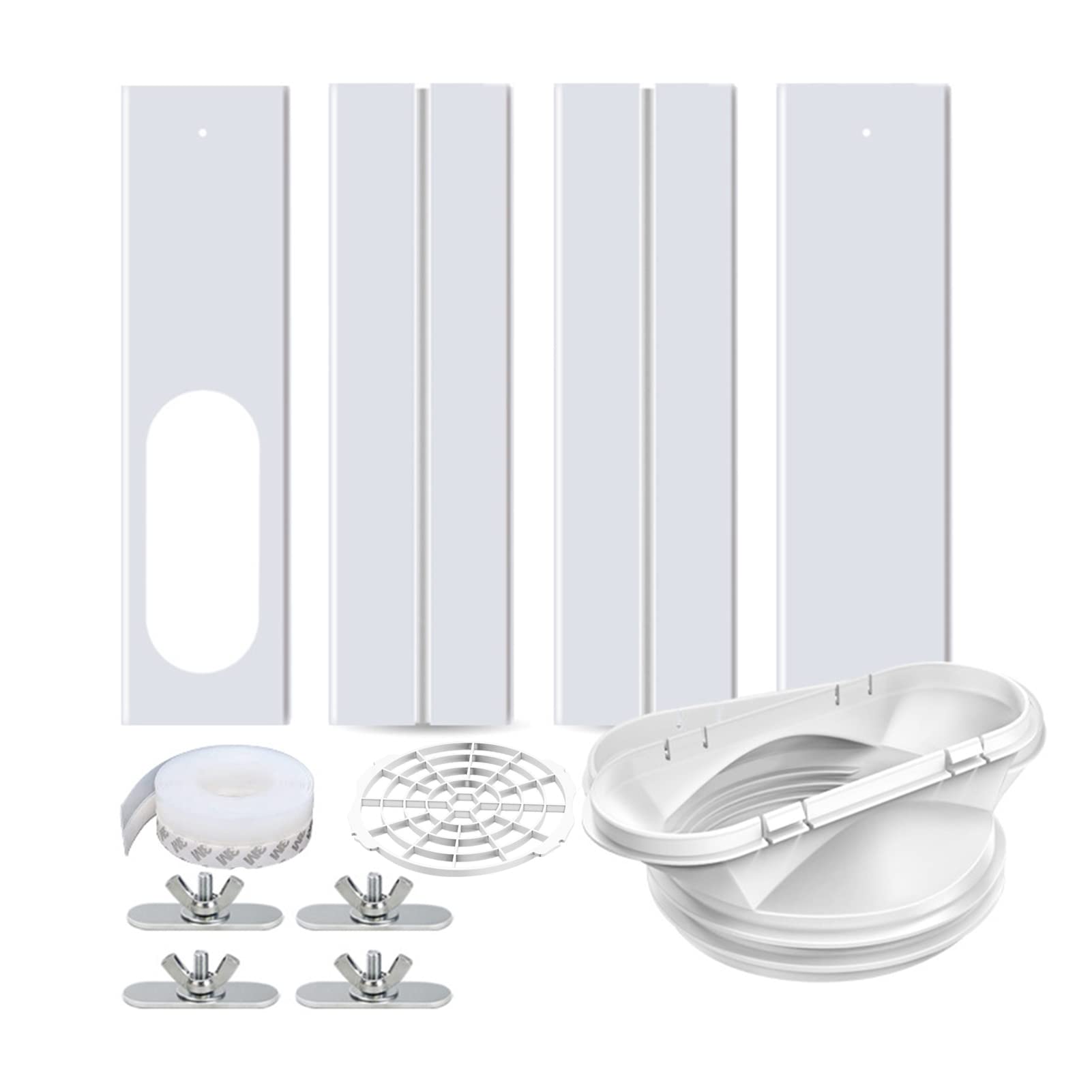 Amazon.co.jp: 窓用ダクトパネル エアコン排気 スポットクーラー 窓枠