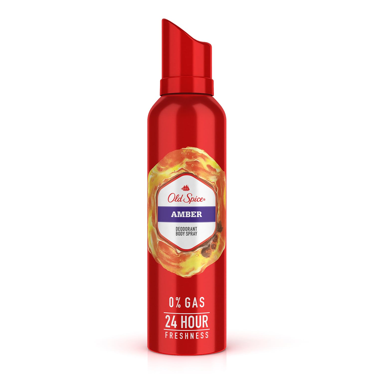 Amazon | Old Spice Amber 0% Gas Deodorant Body Spray - For Men
