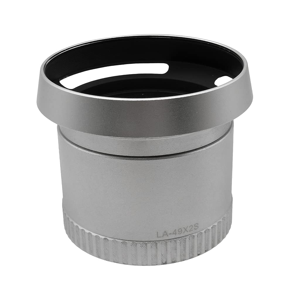 Amazon | LA-49X2Sフィルタアダプター管+49mmレンズフード（対象カメラ