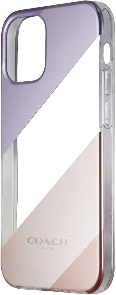 Amazon.com: Coach Protective Case for iPhone 12 - Diagonal Stripe