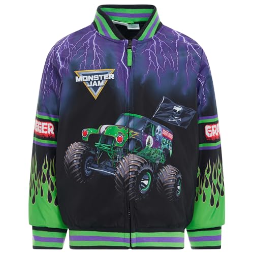 Amazon.com: Monster Jam Grave Digger Toddler Boys Varsity Zip Up