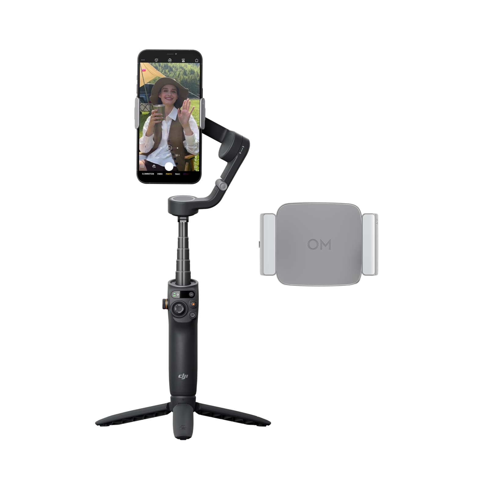 DJI Osmo Mobile 6 Fill Light Combo, 3-Axis Phone Gimbal, Built-in