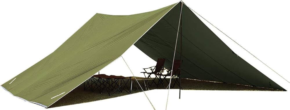 Amazon | ユニフレーム タープ UFビックタープ 8×6 カーキグリーン