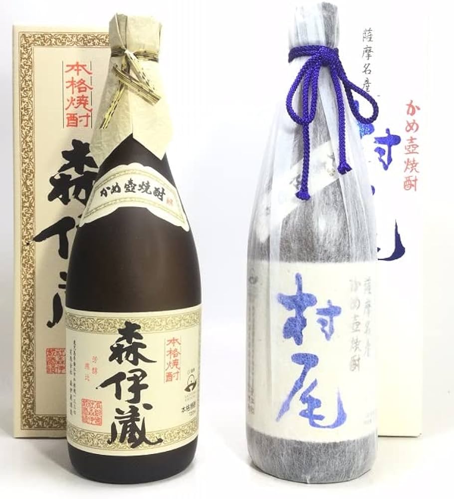 Amazon.co.jp: 森伊蔵 720ml JAL、村尾 750ml ANA 飲み比べ : 食品