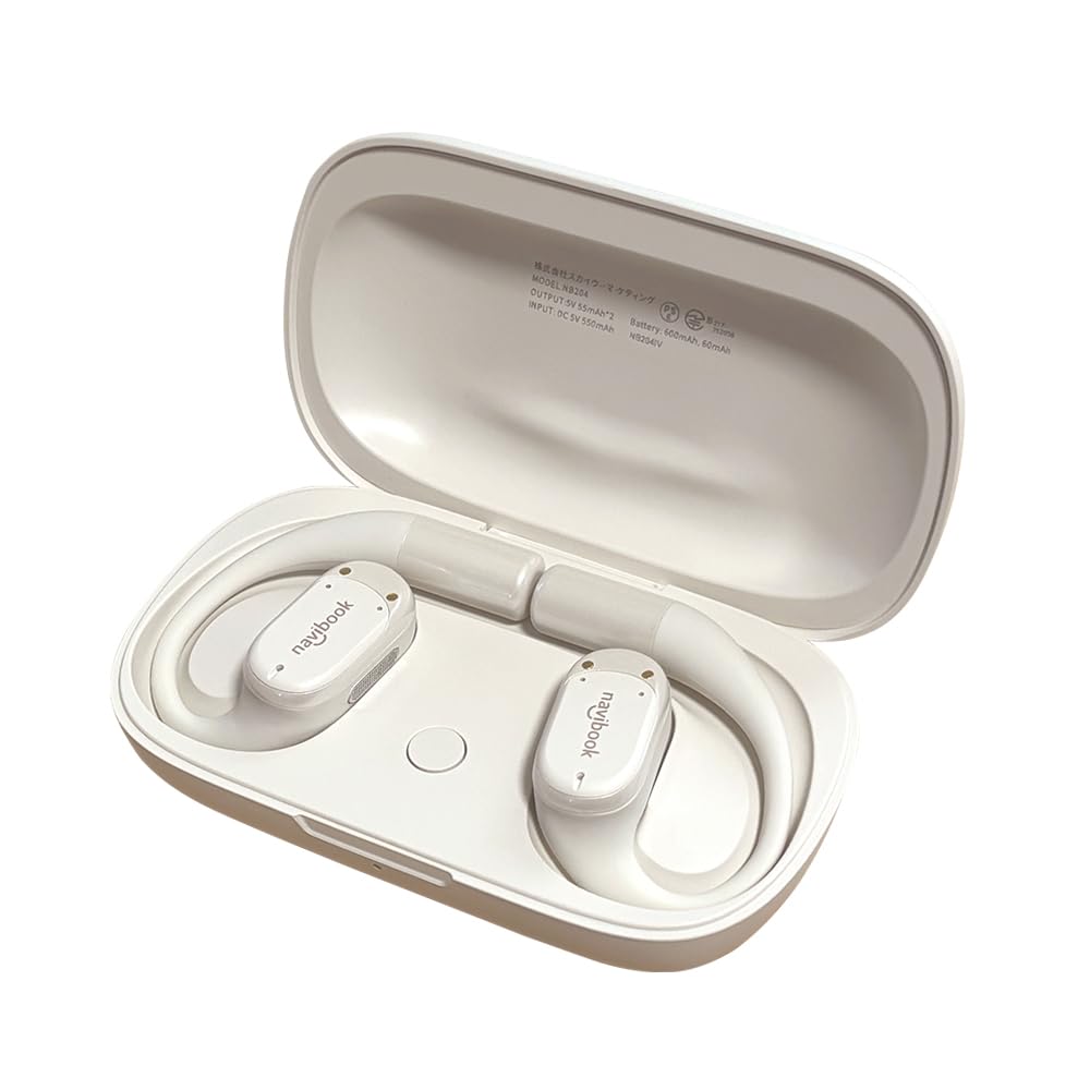 Amazon.co.jp: navibook AI Pro オープンイヤー イヤホン AIが騒音を
