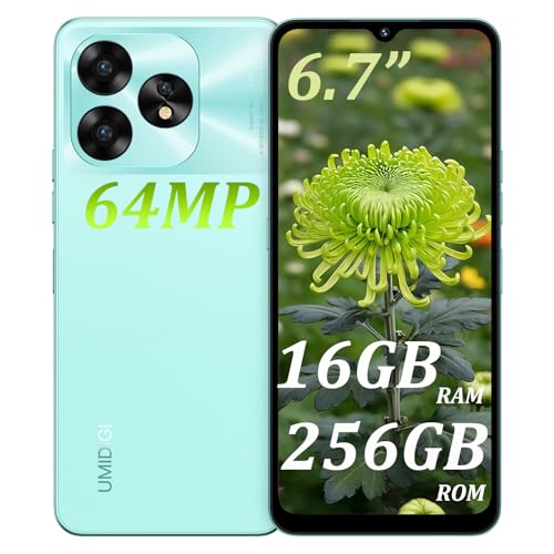 Amazon | UMIDIGI A15 SIMフリー スマホ 本体 16GB RAM+256GB ROM 1TB