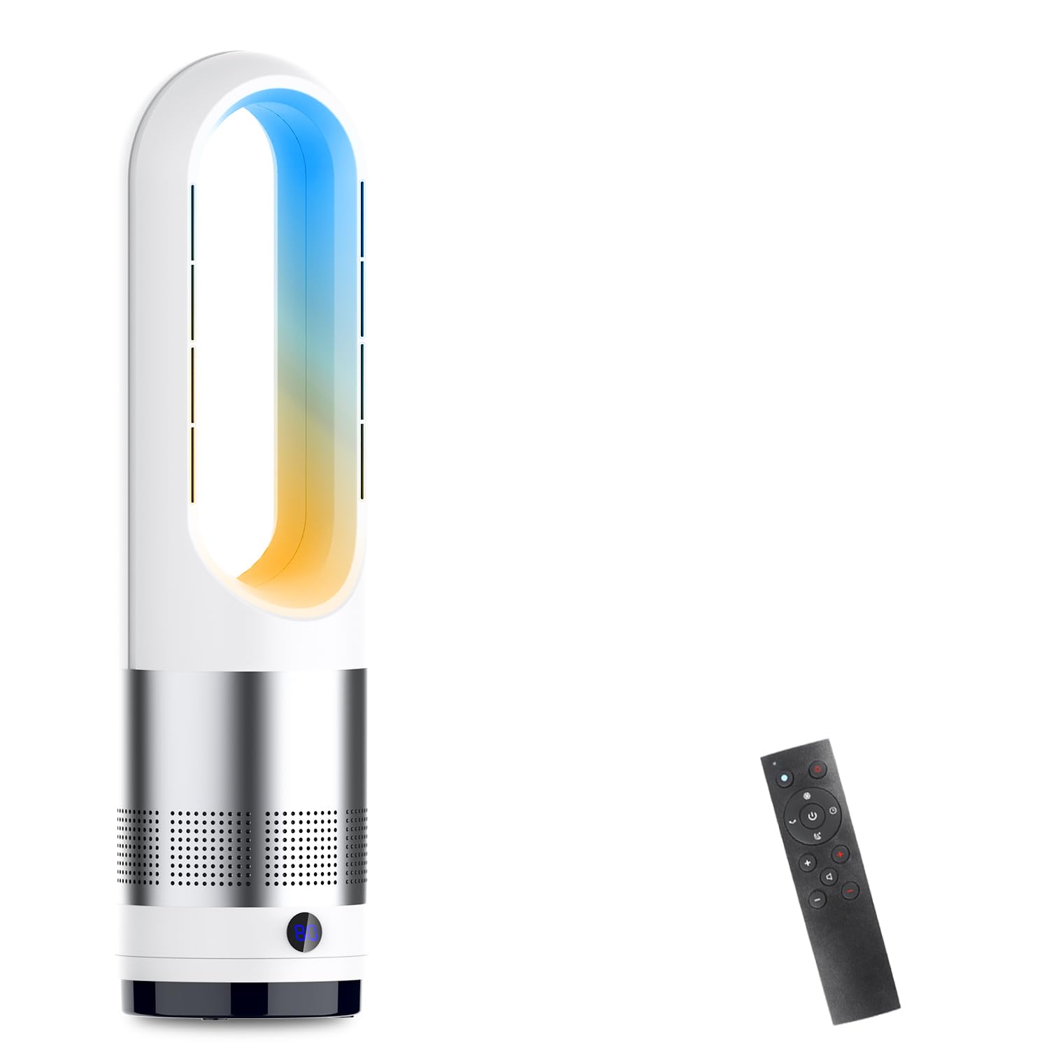 Amazon | 【2025冷暖兼用】扇風機 羽なし タワーファン 8段階冷風＆3