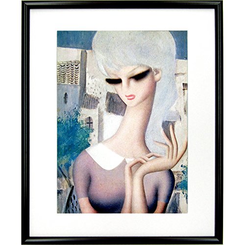 Amazon.co.jp: 東郷青児『町娘』美術印刷複製画 人物画 美人画 女性画