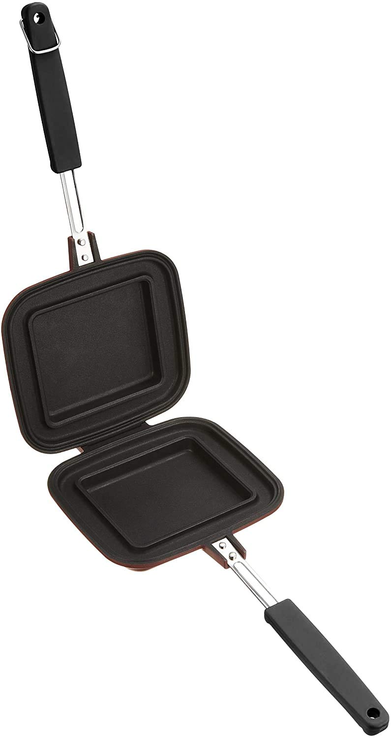 Amazon｜杉山金属 ホットサンドメーカー 直火 IH スマイルクッカーDX