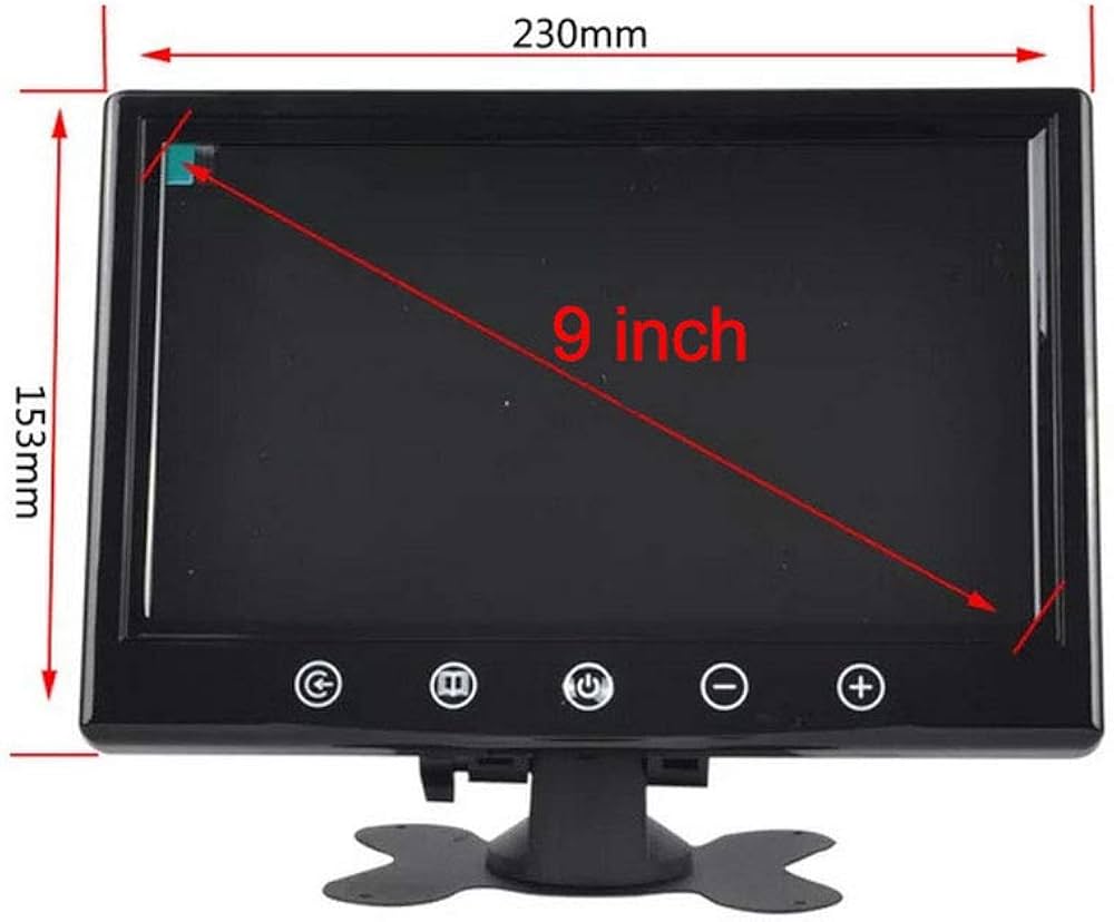 Amazon.co.jp: 9インチ デジタル カラー TFT LCD（2ビデオ入力液晶付き