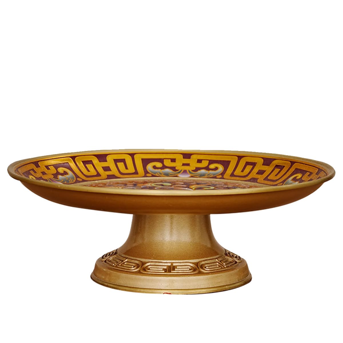Amazon.com: 供果果盘供佛果盘纯铜供盘供奉财神爷The God of Wealth 供