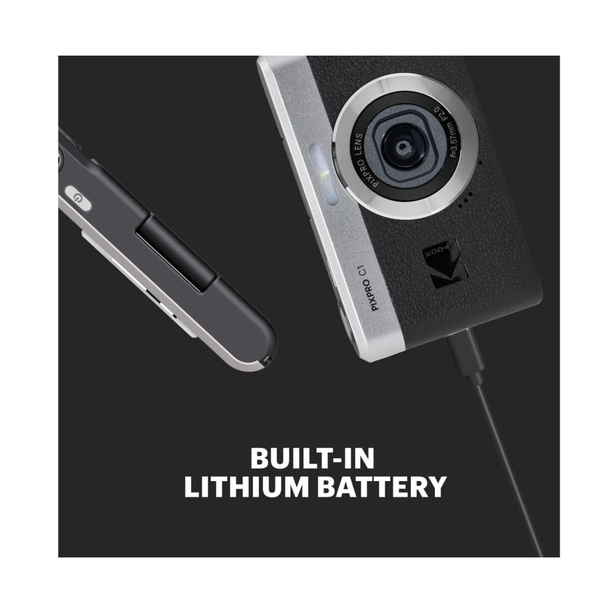 Amazon | KODAK PIXPRO C1 13MP、1080p デジタルカメラ(ブラック) 32GB