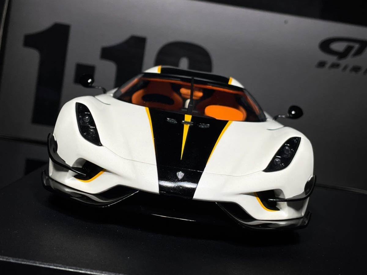 Amazon.co.jp: GT-Spirit 1:18 KOENIGSEGG REGERA 2018 限定 ホワイト