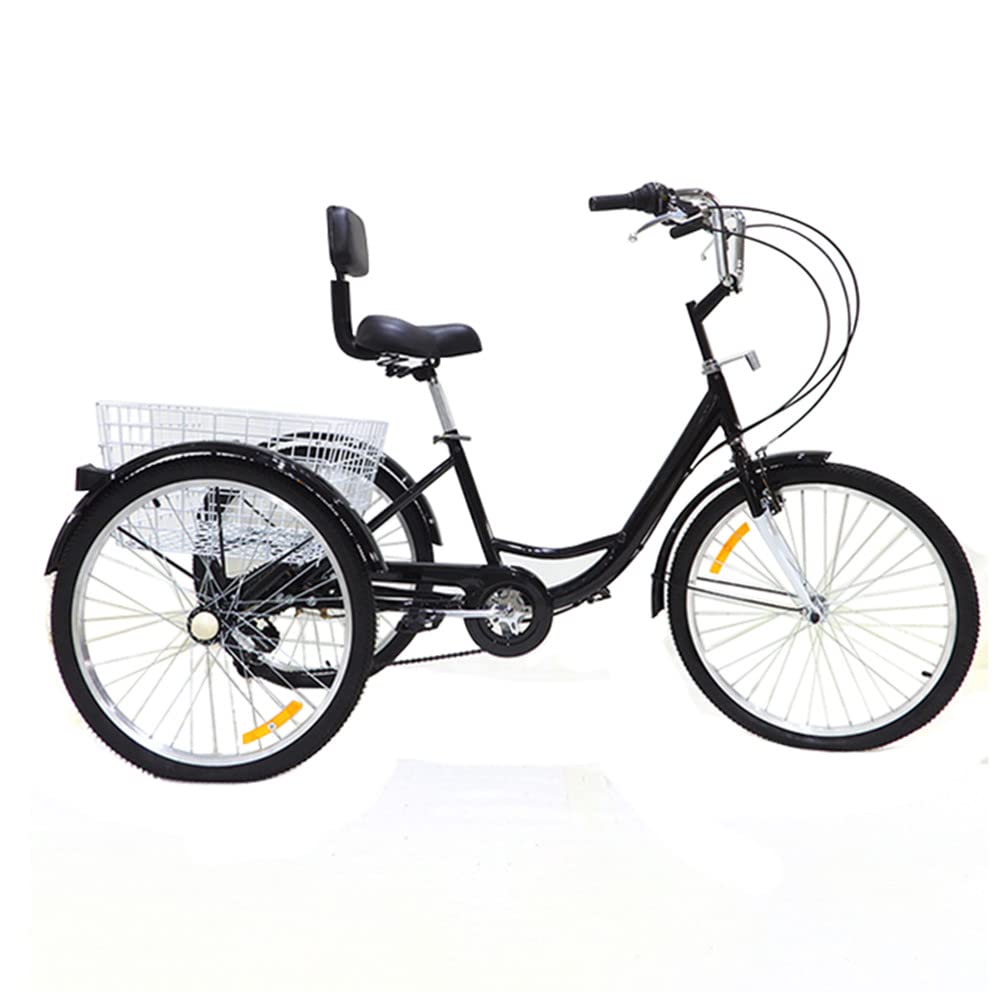Amazon.co.jp: 大人用三輪車 24インチ 7スピード 3輪自転車 大人用