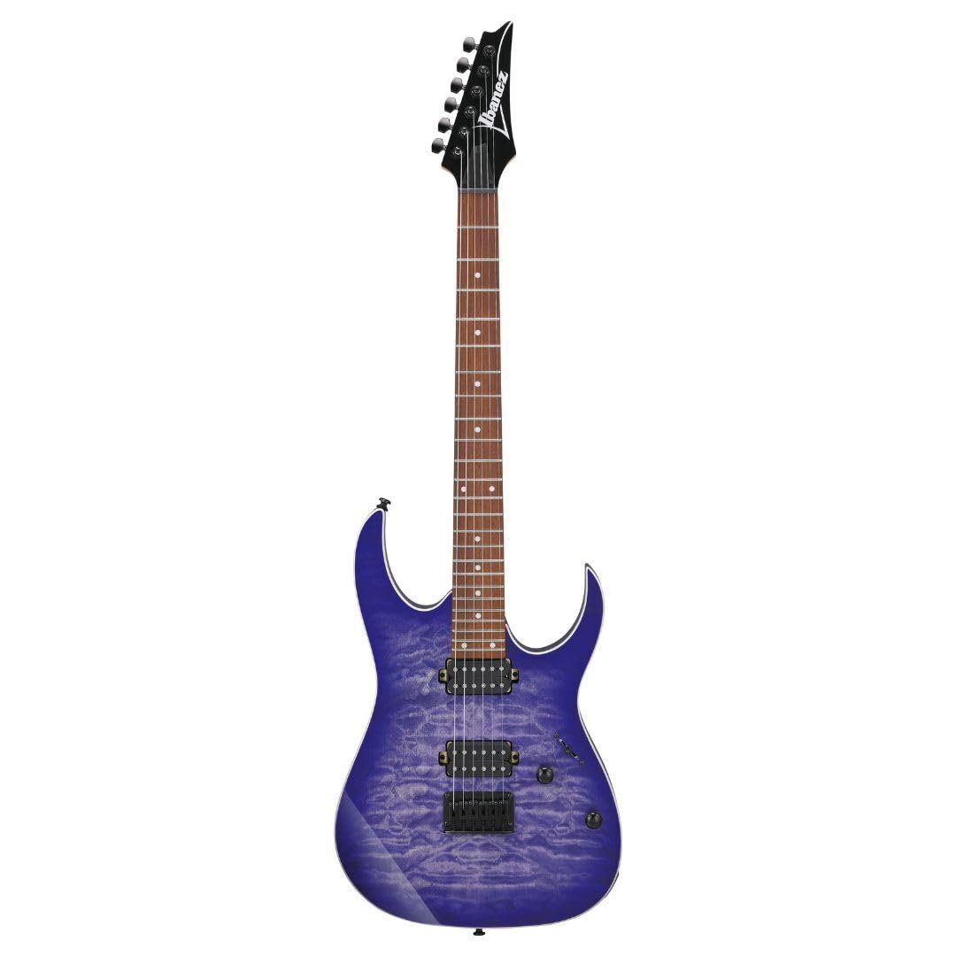 Amazon.com: Ibanez RG421QM Electric Guitar - Cerulean Blue Burst